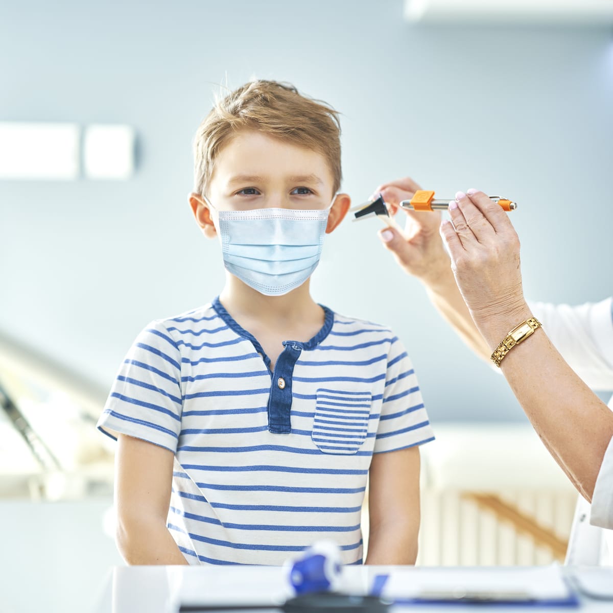 Kids Wearing MASC Face Mask in Clinic